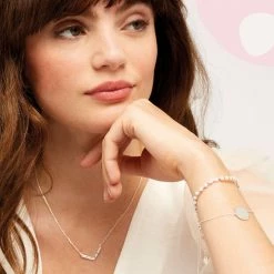 Estella Bartlett Hammered Disc Bracelet