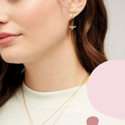 Estella Bartlett Best Sellers Bee Drop Hoop Earrings