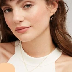 Estella Bartlett Rainbow Peace Symbol Necklace