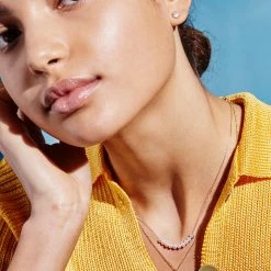 Estella Bartlett Pave Disc Stud Earrings