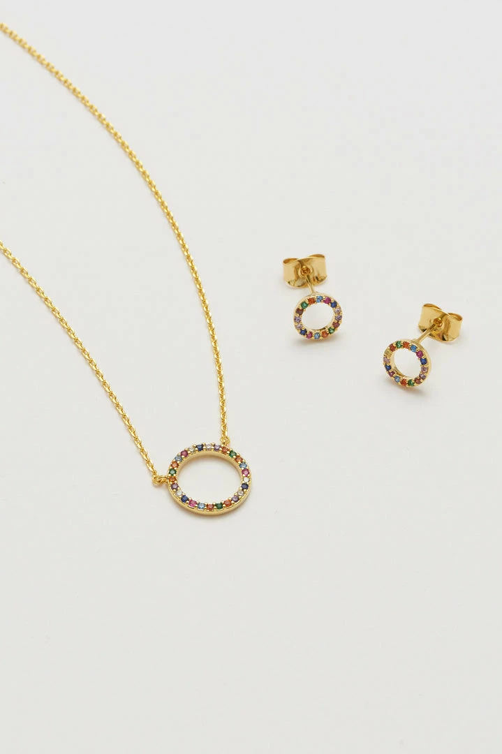 Estella Bartlett Best Sellers Rainbow Circle Necklace 8 Estella Bartlett Best Sellers Rainbow Circle Necklace