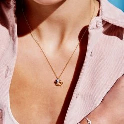 Estella Bartlett Double Heart Charm Necklace