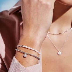 Estella Bartlett Sale Pave CZ Disc Liberty Bracelet