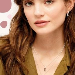 Estella Bartlett Elongated Link CZ Necklace Sale