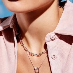 Estella Bartlett Best Sellers Interlinked Rings Necklace