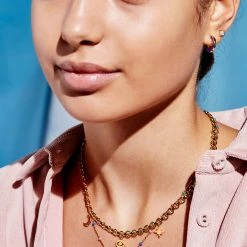 Estella Bartlett CZ Pendant Rainbow Beaded Necklace Best Sellers