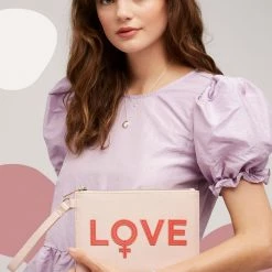 Estella Bartlett Sale Love Applique Medium Pouch