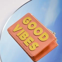 Estella Bartlett Good Vibes Applique Card Purse 11 Estella Bartlett Good Vibes Applique Card Purse