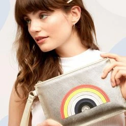 Estella Bartlett Rainbow Applique Medium Pouch