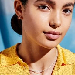 Estella Bartlett Hoop Earrings With White CZ Best Sellers