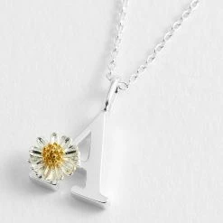Estella Bartlett Wildflower Initial Pendant