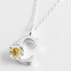 Estella Bartlett Wildflower Initial Pendant