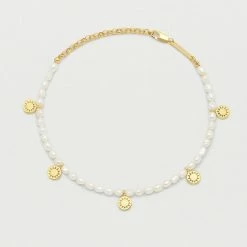 Estella Bartlett Gemstone Charm Anklet