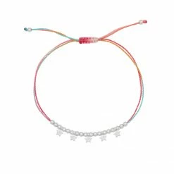 Estella Bartlett New In Pastel Cord Star Bracelet