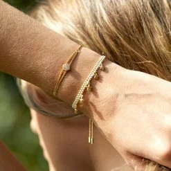 Estella Bartlett New In Pave Cushion Bracelet