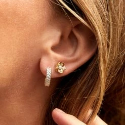 Estella Bartlett Woven Hoops