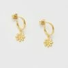 Estella Bartlett Minimal Daisy Drop Earrings