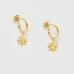 Estella Bartlett Minimal Daisy Drop Earrings