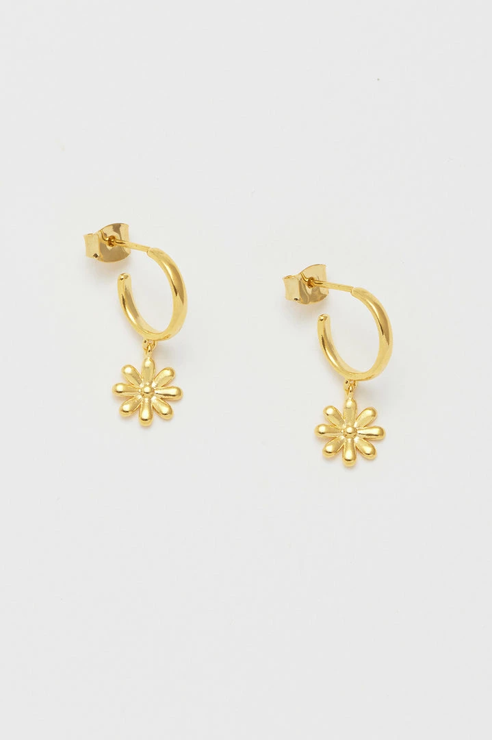 Estella Bartlett Minimal Daisy Drop Earrings 1 Estella Bartlett Minimal Daisy Drop Earrings