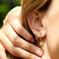 Estella Bartlett Pave Curl Hoops New In