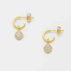 Estella Bartlett Sales Shop 41 Estella Bartlett Pave Cushion Drop Earrings New In