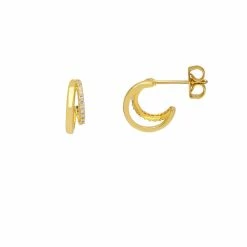 Estella Bartlett Pave Curl Hoops New In
