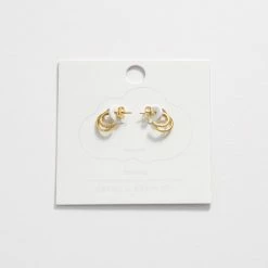 Estella Bartlett Pave Curl Hoops New In