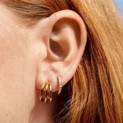 Estella Bartlett Triplet Hoops