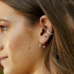 Estella Bartlett Edge Hoops New In