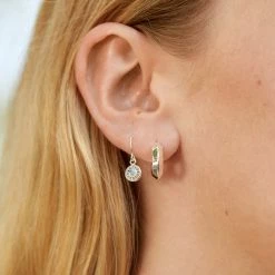 Estella Bartlett Mini Edge Hoops New In