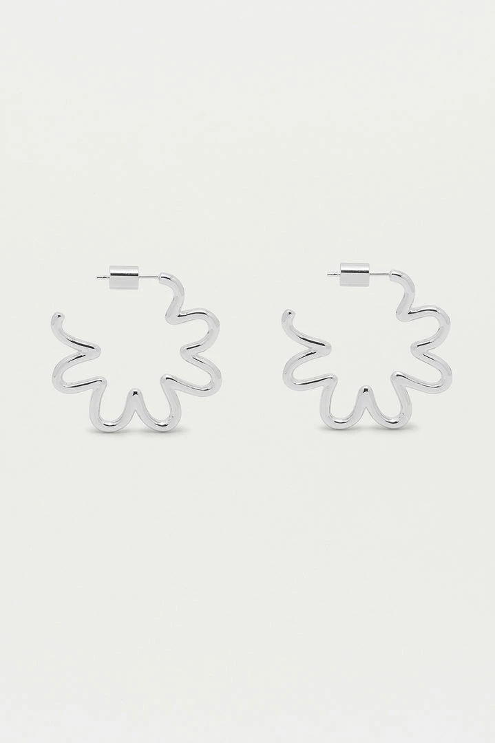 Estella Bartlett Squiggle Flower Hoops 3 Estella Bartlett Squiggle Flower Hoops