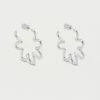 Estella Bartlett Squiggle Flower Hoops