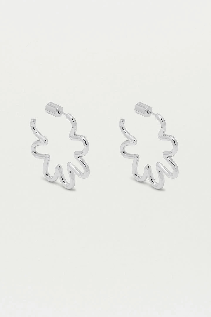 Estella Bartlett Squiggle Flower Hoops 1 Estella Bartlett Squiggle Flower Hoops