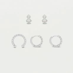 Estella Bartlett Trio Earrings Set New In