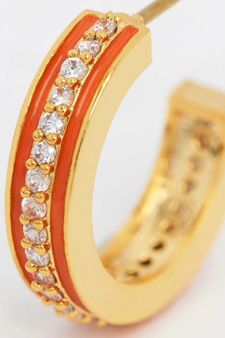 Estella Bartlett New In Enamel CZ Hoops 4 Estella Bartlett New In Enamel CZ Hoops