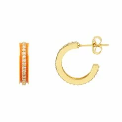 Estella Bartlett New In Enamel CZ Hoops 11 Estella Bartlett New In Enamel CZ Hoops