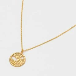 Estella Bartlett Sunny Days Cutout Disc Pendant Necklace Sale