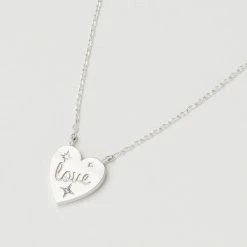 Estella Bartlett Love Engraved Pendant