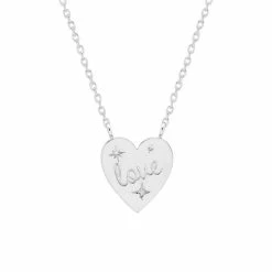 Estella Bartlett Love Engraved Pendant