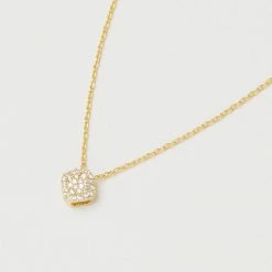 Estella Bartlett New In Pave Cushion Pendant