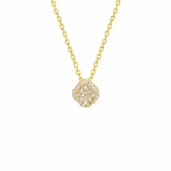 Estella Bartlett New In Pave Cushion Pendant
