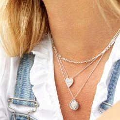 Estella Bartlett Sale Courage Engraved Heart Necklace