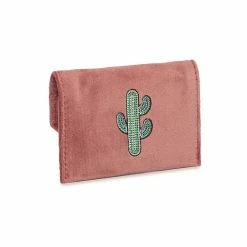 Estella Bartlett Embroidered Cactus Envelope Card Holder New In