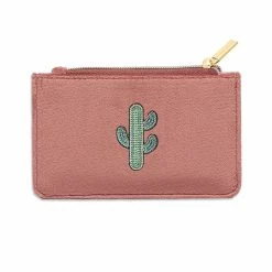 Estella Bartlett Embroidered Cactus Card Purse