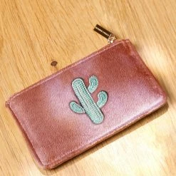 Estella Bartlett Embroidered Cactus Card Purse