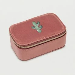 Estella Bartlett Embroidered Cactus Mini Jewellery Box
