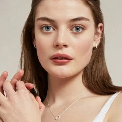 Estella Bartlett Hoop Earrings With White CZ Best Sellers