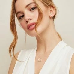 Estella Bartlett Hoop Earrings With White CZ Best Sellers