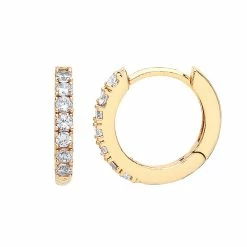 Estella Bartlett Hoop Earrings With White CZ Best Sellers