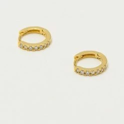 Estella Bartlett Hoop Earrings With White CZ Best Sellers